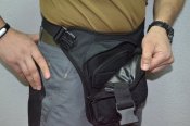 Сумка тактическая плечевая, поясная, для скрытого ношения № 308 Черная