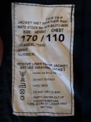 Парка MVP (Gore-Tex) мембранная RAF (Jacket Wet Weather RAF) 170/110