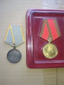 Медаль"За боевые заслуги"+ (бонус)Медаль" 60 лет победы в ВОВ" в коробке.