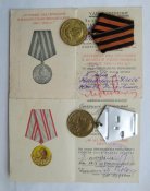 За победу над Германией, 40 лет вооруженных сил СССР, 100 лет Ленина + доки МГБ - КГБ на одно лицо