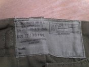 Брюки Военно-Рабочие Британские Английские Зеленые с одним карманом 72-76-92, небольшой брак,