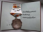 Орден Трудовой славы 3 ст.с документом.