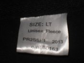 Лот №А2032 Куртка полиции Британии на флисе (чёрная) Unisex Fleece р. LT