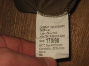 Лот №А1099 Флис British Army "Combat undershirt thermal" 170/90 (light olive)