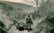Фото «Гражданский мотоцикл DKW NZ350 с коляской Steib в Вермахте». Копия. 0021