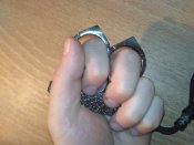 кастет стеклобой двупальцевый