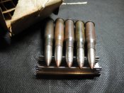 Макеты патронов 7,62х54R с пулей Кутового в родной обойме и упаковке.