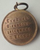 Прусский Знак(медаль) за выслугу в Ландвере 2-го класса образца 1913 г.