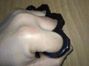 кастет стальной класический с чехлом