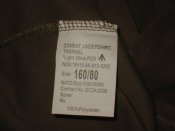 Лот №А1351 Флис British Army "Combat undershirt thermal" 160/80 (light olive)