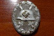 Знак за ранение в серебре клеймо 30
