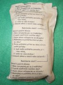 Индивидуальный перевязочный пакет Чешской армии,бандаж Оbvaz kapesní vz 80  ( С 1й гривны )