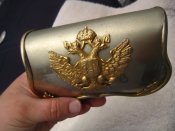 Антуражная сигаретница/шкатулка - лядунка офицера кавалерии/ландвера, Австро-Венгрия. Цену снизил!