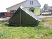 2-х местная армейская палатка, олива, Франция, оригинал.
