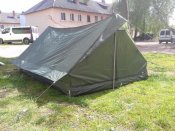 2-х местная армейская палатка, олива, Франция, оригинал.