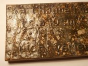 Табличка с банки для пороха к 100 мм орудию образца 1918 года .