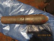 Мина к Австро-Венгерскому миномету "6 cm Minenwerfer M.17 Kolben (Миномёт Кольбена - малый). По ПМВ.