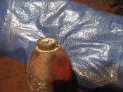 Мина к Австро-Венгерскому миномету "6 cm Minenwerfer M.17 Kolben (Миномёт Кольбена - малый). По ПМВ.