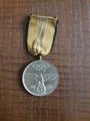 Олимпийская медаль. Красивое состояние, оригинальная лента
