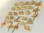 Эмблемы для петлиц танковые войска 26 штук