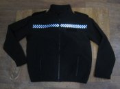 Лот №А2032 Куртка полиции Британии на флисе (чёрная) Unisex Fleece р. LT