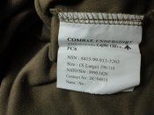 Флис British Army "Combat undershirt thermal" (light olive) (Лот №2)