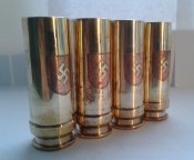 Стопки из гильз немецкой зенитки Flak 38