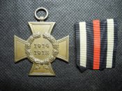 Почётный крест ПМВ 1914-1918 (без мечей, крест Гинденбурга).