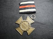 Почётный крест ПМВ 1914-1918 (без мечей, крест Гинденбурга).