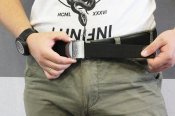 Тактический брючной ремень Слава Украине с пряжкой tactical black (Slava black)