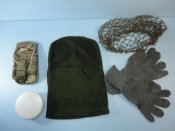 (Лот№10) 5 предметов:Подсумок гранатный MTP,балаклава,жировница,сетка на каску,перчатки ( с 1й грн )