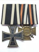 Наградная колодка ЕК2 1914 + Гинденбург с мечами.