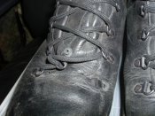 Берцы чёрные кожаные с мембраной Gore-Tex - Prabos Profi Trek Gtx. Б/у. р.9М (лот №1)