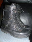 Берцы чёрные кожаные с мембраной Gore-Tex - Prabos Profi Trek Gtx. Б/у. р.7L (лот №2)