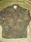 Китель флектарн армии Бундесвер Gr.7. Рубашка flecktarn Bundeswehr р.7585/9500 (лот №80-4)