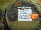 Китель флектарн армии Бундесвер Gr.6. Рубашка flecktarn Bundeswehr р.7585/9095 (лот №74-4)