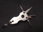 Брелок Мультитул Нож Фонарик Отвёртка Шило Открывалка