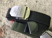 Ремень брючный "Слава Украине" Черный