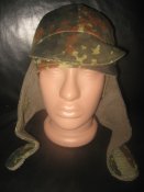 Шапка зимняя флектарн Бундесвера (Германия). Ушанка Bundes немка Flecktarn р.57 (56) №4