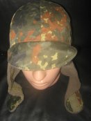 Шапка зимняя флектарн Бундесвера (Германия). Ушанка Bundes немка Flecktarn р.57 (56) №4