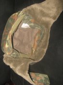 Шапка зимняя флектарн Бундесвера (Германия). Ушанка Bundes немка Flecktarn р.57 (56) №5