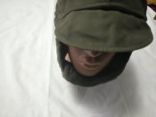 Шапка зимняя олива Bundeswehr. Шапка-ушанка Бундесвер р.58 (лот №6)
