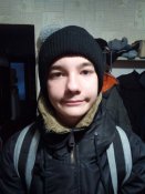 Шапка зимняя с чёрной подкладкой инсулейт,вязанная,новая