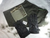 (Лот№47) 3 предмета:Перчатки кожа Бельгия,подсумок Osprey MTP,вкладыш в Берген (с 1й грн.)