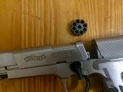 На запчасти пневматический пистолет Umarex Walther CP88 Competition