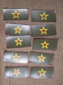 Нашивки ГО "☆",резина,лот=10 шт., от 1 грн. за Вашу цену!