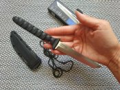 Нож с фиксированным клинком от компании Cold Steel. Модель Tanto Spike (53NCT). Оригинал.