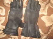 Армейские оригинальные перчатки кожа+утеплитель (демисезонные) Австрия р.8 (лот №21)