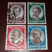 Почтовые марки, рейх (4 шт). Колонизаторы