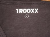 Лот №А2563 Футболки Великобритания оригинал Trooxx х/б с V-образным вырезом L (long) черная